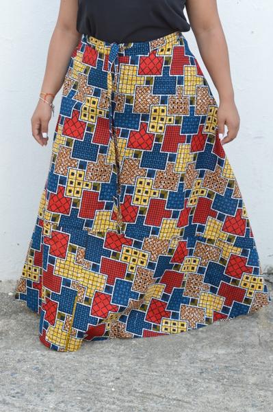 kitenge wrap dress